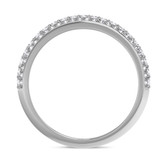 Photo of Ember 1 ct tw. Lab Grown Diamond Wedding Band Set 10K White Gold [BT1422WM]