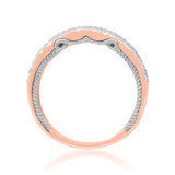 Photo of Rook 1 ct tw. Lab Grown Diamond Princess Solitaire Bridal Set 10K Rose Gold [BT1435RL]