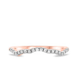 Photo of Margie 1/4 ct tw. Lab Grown Diamond Same Sex Ladies Band Set 14K Rose Gold [BT1621RL]