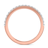 Photo of Jemma 1/2 ct tw. Lab Grown Diamond Same Sex Ladies Band Set 14K Rose Gold [BT1423RL]