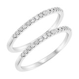 Photo of Sonny 1/4 ct tw. Lab Grown Diamond Same Sex Ladies Band Set 10K White Gold [WL1631W]