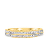 Photo of Hope 1/2 ct tw. Lab Grown Diamond Same Sex Ladies Band Set 14K Yellow Gold [BT1421YL]