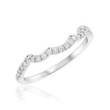 Photo of Margie 1/4 ct tw. Lab Grown Diamond Same Sex Ladies Band Set 14K White Gold [BT1621WL]