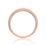 Photo of Raven 1/3 ct tw. Lab Grown Diamond Same Sex Ladies Band Set 10K Rose Gold [BT1437RL]