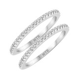 Photo of Breanna 3/8 ct tw. Lab Grown Diamond Same Sex Ladies Band Set 14K White Gold [WL1428W]