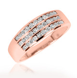 Photo of Encienda 1 1/3 ct tw. Diamond Same Sex Mens Band Set 14K Rose Gold [BT500RM]