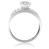Photo of Encienda 1 1/2 ct tw. Diamond Round Cluster Trio Set 10K White Gold [BT500WE-C000]