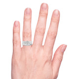 Photo of Simone 3/8 ct tw. Diamond Round Cluster Trio Set 10K White Gold [BR539W-C000] [HT]