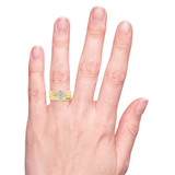 Photo of Simone 3/8 ct tw. Diamond Round Cluster Trio Set 14K Yellow Gold [BR539Y-C000] [HT]