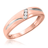 Photo of Simone 1/25 ct tw. Diamond Ladies Band 14K Rose Gold [BT539RL]