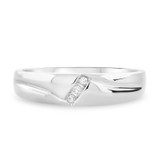 Photo of Simone 1/15 ct tw. Diamond Same Sex Ladies Band Set 10K White Gold [BT539WL]