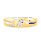 Photo of Simone 1/15 ct tw. Diamond Same Sex Ladies Band Set 14K Yellow Gold [BT539YL]