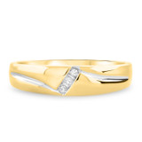 Photo of Simone 1/10 ct tw. Diamond Same Sex Mens Band Set 14K Yellow Gold [BT539YM]