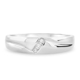 Photo of Simone 1/20 ct tw. Diamond Mens Band 10K White Gold [BT539WM]