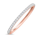 Photo of Fawn 1 7/8 CT. T.W. Morganite and Diamond Trio Matching Wedding Ring Set 14K Rose Gold [BT5048RL]