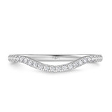 Photo of Chiffon 2 3/4 CT. T.W. Morganite and Diamond Trio Matching Wedding Ring Set 950 Platinum [BT5047PL]