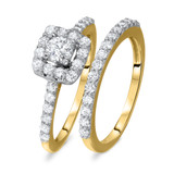 Photo of Olivia 1 3/4 Carat T.W. Diamond Round Solitaire Bridal Set 14K Yellow Gold [BR575Y-R029]