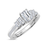 Photo of Enjoy Curves 2 3/4 ct tw. Diamond Emerald Solitaire Engagement Ring 950 Platinum [BT5054PE-E123]