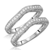 Photo of Danica 3/8 ct tw. Lab Grown Diamond Same Sex Ladies Band Set 10K White Gold [WL1624W]