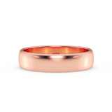Photo of Amari Traditional Mens Wedding Band 14K Rose Gold. [BT1419RM]