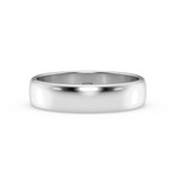 Photo of Amari Traditional Mens Wedding Band 10K White Gold. [BT1419WM]