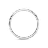 Photo of Amari Traditional Mens Wedding Band 14K White Gold. [BT1419WM]