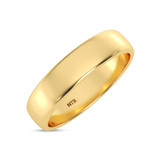 Photo of Amari Traditional Mens Wedding Band 10K Yellow Gold. [BT1419YM]