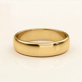 Photo of Amari Traditional Mens Wedding Band 10K Yellow Gold. [BT1419YM]