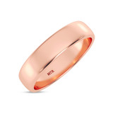 Photo of Amari Traditional Mens Wedding Band 10K Rose Gold. [BT1419RM]