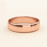 Photo of Amari Traditional Mens Wedding Band 10K Rose Gold. [BT1419RM]