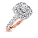 Photo of Lizzie 1 1/5 ct tw. Lab Grown Diamond Round Solitaire Bridal Set 14K Rose Gold [BT5601RE-C000]