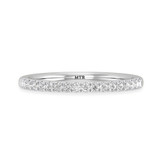 Photo of Lizzie 1 1/5 ct tw. Lab Grown Diamond Round Solitaire Bridal Set 14K White Gold [BT5601WL]
