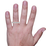 Photo of Ember 1 1/2 ct tw. Diamond Same Sex Mens Band Set 10K Rose Gold [BT273RM] [HT]