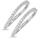 Photo of Ember 3/8 ct tw. Diamond Same Sex Ladies Band Set 10K White Gold [WL273W]