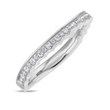 Photo of Hailee 2/3 ct tw. Diamond Same Sex Ladies Band Set 10K White Solid Gold [BT275WL]