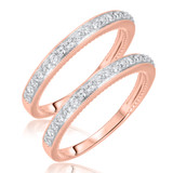 Photo of Colt 3/8 ct tw. Diamond Same Sex Ladies Band Set 10K Rose Gold [WL560R]