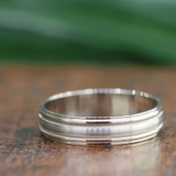 Photo of Mia Same Sex Mens Band Set 14K White Gold [BT332WM]