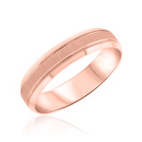 Photo of Rowan Same Sex Mens Band Set 14K Rose Gold [BT339RM]