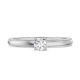 Photo of Katie 1/4 ct tw. Lab Grown Diamond Round Solitaire Bridal Set 10K White Gold [BT1632WE-C000]