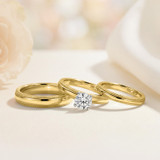 Photo of Katie 1/4 ct tw. Lab Grown Diamond Round Solitaire Trio Set 14K Yellow Gold [BT1632Y-C000]