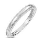 Photo of Katie Traditional Ladies Band 10K White Gold [BT1632WL]