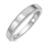 Photo of Katie Traditional Wedding Band Set 10K White Gold [BT1632WM]