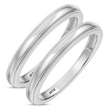 Photo of Katie Traditional Same Sex Ladies Band Set 10K White Gold [WL1632W]