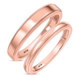 Photo of Katie Traditional Wedding Band Set 10K Rose Gold [WB1632R]