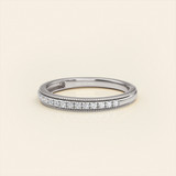 Photo of Clover 1/3 ct tw. Lab Grown Diamond Same Sex Ladies Band Set 14K White Gold [BT1635WL]