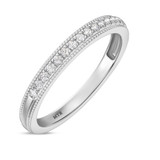 Photo of Clover 1/7 ct tw. Lab Grown Diamond Ladies Band 14K White Gold [BT1635WL]