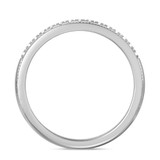 Photo of Clover 1/7 ct tw. Lab Grown Diamond Ladies Band 14K White Gold [BT1635WL]
