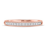 Photo of Clover 1/7 ct tw. Lab Grown Diamond Ladies Band 10K Rose Gold [BT1635RL]