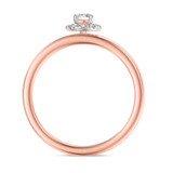 Photo of Elly 1/4 ct tw. Lab Grown Diamond Round Solitaire Bridal Set 14K Rose Gold [BT1633RE-C000]