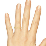 Photo of Elly 1/10 ct tw. Lab Grown Diamond His and Hers Matching Wedding Band Set 10K Yellow Gold [BT1633YL] [HT]